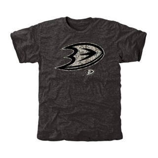 Men's Anaheim Ducks Rink Warrior Tri-Blend T-Shirt - Black