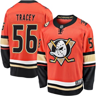 Men's Brayden Tracey Anaheim Ducks Fanatics Branded Breakaway 2019/20 Alternate Jersey - Premier Orange