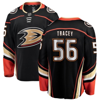 Men's Brayden Tracey Anaheim Ducks Fanatics Branded Home Jersey - Breakaway Black