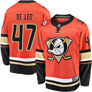 Men's Chase De Leo Anaheim Ducks Fanatics Branded Breakaway 2019/20 Alternate Jersey - Premier Orange