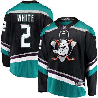 Men's Colton White Anaheim Ducks Fanatics Branded Alternate Jersey - Breakaway Black