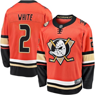 Men's Colton White Anaheim Ducks Fanatics Branded Breakaway 2019/20 Alternate Jersey - Premier Orange