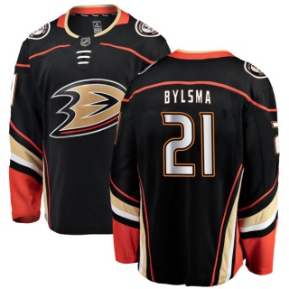 Men's Dan Bylsma Anaheim Ducks Fanatics Branded Home Jersey - Authentic Black