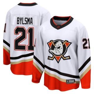 Men's Dan Bylsma Anaheim Ducks Fanatics Branded Special Edition 2.0 Jersey - Breakaway White