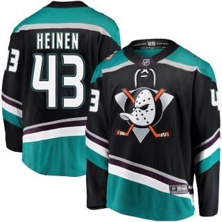 Men's Danton Heinen Anaheim Ducks Fanatics Branded ized Alternate Jersey - Breakaway Black