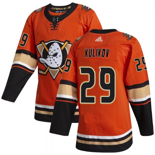 Men's Dmitry Kulikov Anaheim Ducks Adidas Alternate Jersey - Authentic Orange