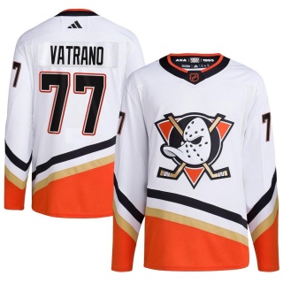Men's Frank Vatrano Anaheim Ducks Adidas Reverse Retro 2.0 Jersey - Authentic White