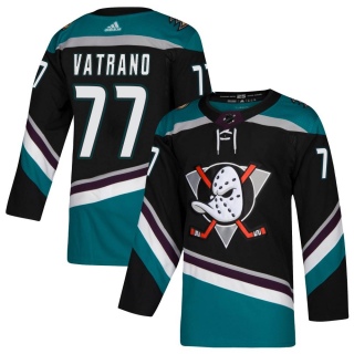 Men's Frank Vatrano Anaheim Ducks Adidas Teal Alternate Jersey - Authentic Black