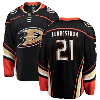 Men's Isac Lundestrom Anaheim Ducks Fanatics Branded Home Jersey - Breakaway Black