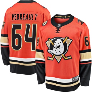 Men's Jacob Perreault Anaheim Ducks Fanatics Branded Breakaway 2019/20 Alternate Jersey - Premier Orange