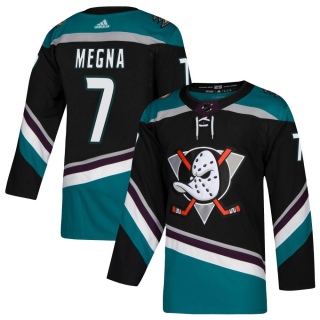Men's Jayson Megna Anaheim Ducks Adidas Teal Alternate Jersey - Authentic Black