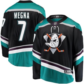 Men's Jayson Megna Anaheim Ducks Fanatics Branded Alternate Jersey - Breakaway Black