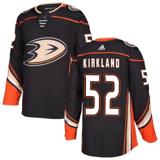 Men's Justin Kirkland Anaheim Ducks Adidas Home Jersey - Authentic Black