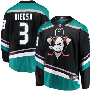 Men's Kevin Bieksa Anaheim Ducks Fanatics Branded Alternate Jersey - Breakaway Black