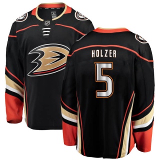 Men's Korbinian Holzer Anaheim Ducks Fanatics Branded Home Jersey - Authentic Black