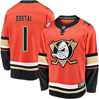 Men's Lukas Dostal Anaheim Ducks Fanatics Branded Breakaway 2019/20 Alternate Jersey - Premier Orange
