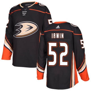 Men's Matt Irwin Anaheim Ducks Adidas ized Home Jersey - Authentic Black