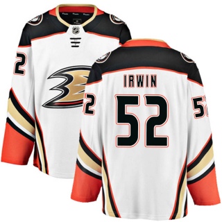 Men's Matt Irwin Anaheim Ducks Fanatics Branded ized Away Jersey - Breakaway White