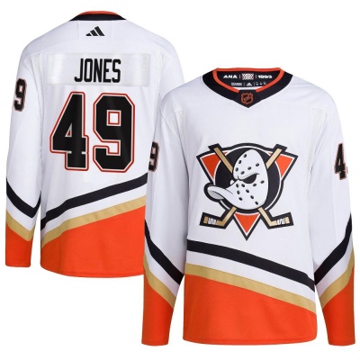 Men's Max Jones Anaheim Ducks Adidas Reverse Retro 2.0 Jersey - Authentic White