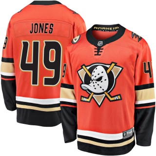 Men's Max Jones Anaheim Ducks Fanatics Branded Breakaway 2019/20 Alternate Jersey - Premier Orange