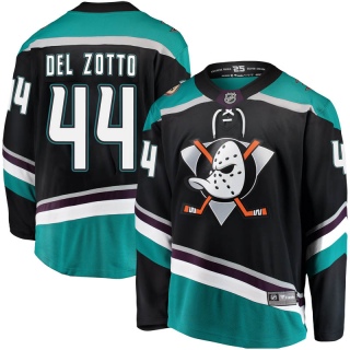 Men's Michael Del Zotto Anaheim Ducks Fanatics Branded Alternate Jersey - Breakaway Black