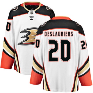 Men's Nicolas Deslauriers Anaheim Ducks Fanatics Branded Away Jersey - Breakaway White