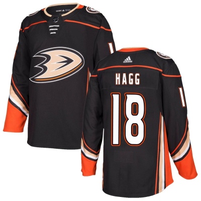 Men's Robert Hagg Anaheim Ducks Adidas Home Jersey - Authentic Black