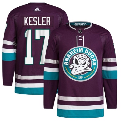 Men's Ryan Kesler Anaheim Ducks Adidas 30th Anniversary Primegreen Jersey - Authentic Purple
