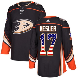 Men's Ryan Kesler Anaheim Ducks Adidas USA Flag Fashion Jersey - Authentic Black