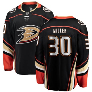 Men's Ryan Miller Anaheim Ducks Fanatics Branded Home Jersey - Authentic Black