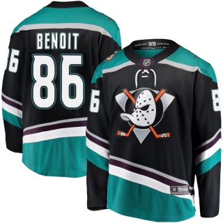 Men's Simon Benoit Anaheim Ducks Fanatics Branded Alternate Jersey - Breakaway Black