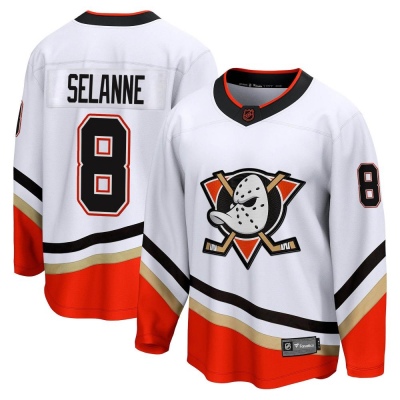 Youth Teemu Selanne Anaheim Ducks Fanatics Branded Alternate Jersey -  Breakaway Black - Ducks Shop