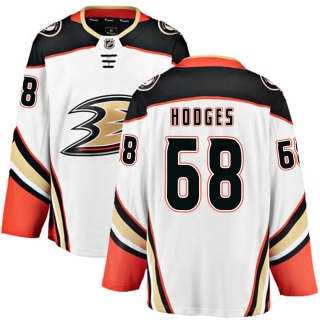 Men's Tom Hodges Anaheim Ducks Fanatics Branded Away Jersey - Breakaway White