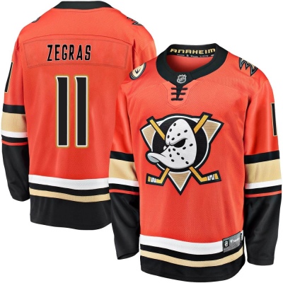 NEW** Trevor Zegras Anaheim Ducks Alternate NHL Jersey Size XL 54