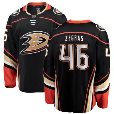 Men's Trevor Zegras Anaheim Ducks Fanatics Branded Home Jersey - Breakaway Black
