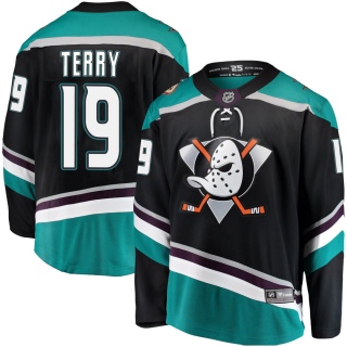 Men's Troy Terry Anaheim Ducks Fanatics Branded Alternate Jersey - Breakaway Black