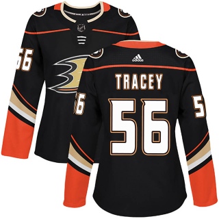 Women's Brayden Tracey Anaheim Ducks Adidas Home Jersey - Authentic Black