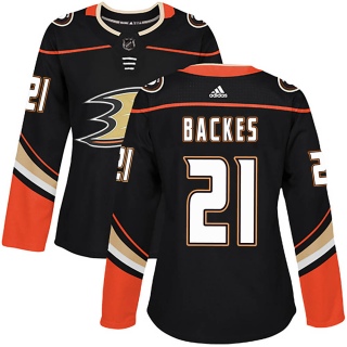 Women's David Backes Anaheim Ducks Adidas ized Home Jersey - Authentic Black
