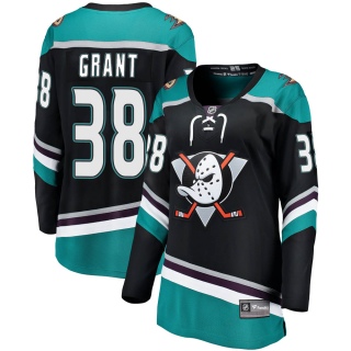 Women's Derek Grant Anaheim Ducks Fanatics Branded Alternate Jersey - Breakaway Black