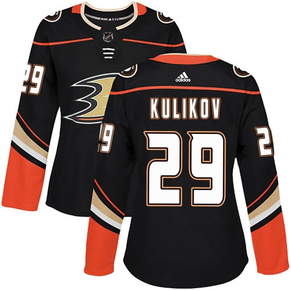 Women's Dmitry Kulikov Anaheim Ducks Adidas Home Jersey - Authentic Black
