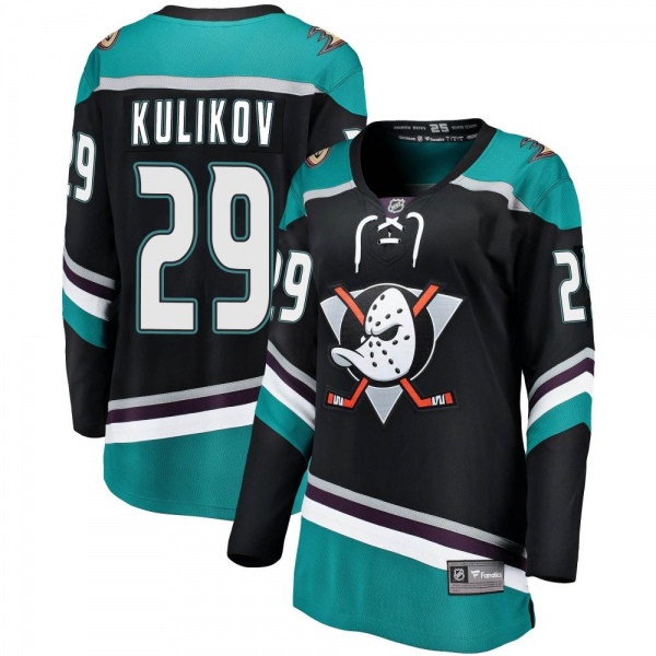 Women's Dmitry Kulikov Anaheim Ducks Fanatics Branded Alternate Jersey - Breakaway Black