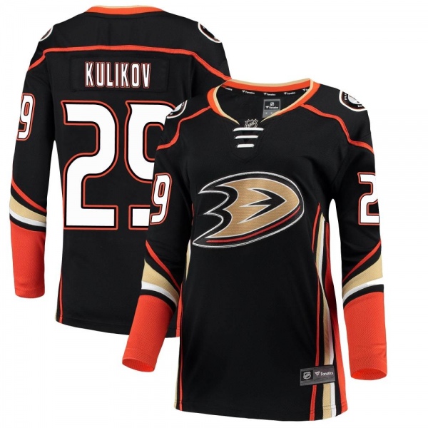 Women's Dmitry Kulikov Anaheim Ducks Fanatics Branded Home Jersey - Breakaway Black