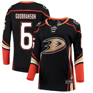 Women's Erik Gudbranson Anaheim Ducks Fanatics Branded Home Jersey - Breakaway Black
