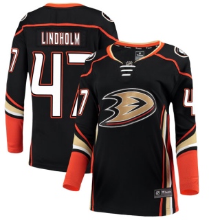 Women's Hampus Lindholm Anaheim Ducks Fanatics Branded Home Jersey - Authentic Black