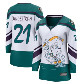 Women's Isac Lundestrom Anaheim Ducks Fanatics Branded 2020/21 Special Edition Jersey - Breakaway White