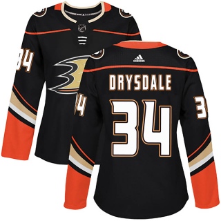 Women's Jamie Drysdale Anaheim Ducks Adidas Home Jersey - Authentic Black