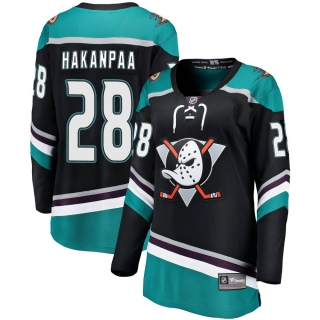 Women's Jani Hakanpaa Anaheim Ducks Fanatics Branded ized Alternate Jersey - Breakaway Black
