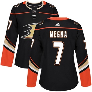 Women's Jayson Megna Anaheim Ducks Adidas Home Jersey - Authentic Black