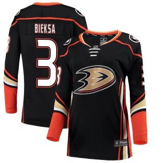 Women's Kevin Bieksa Anaheim Ducks Fanatics Branded Home Jersey - Breakaway Black