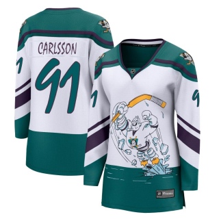 Women's Leo Carlsson Anaheim Ducks Fanatics Branded 2020/21 Special Edition Jersey - Breakaway White